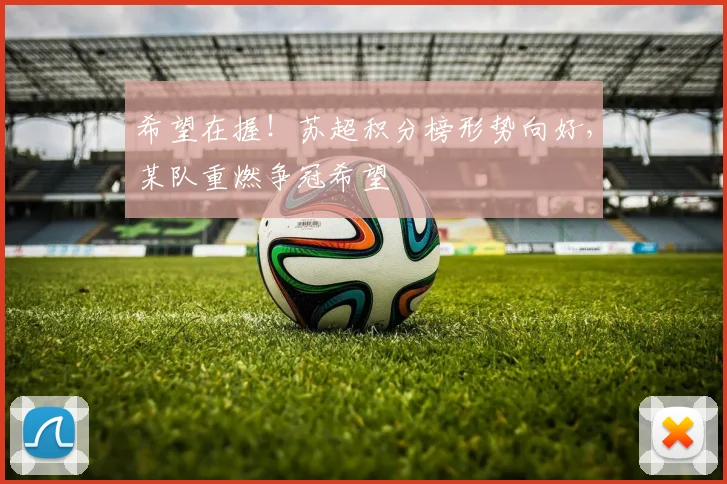 希望在握！苏超积分榜形势向好，某队重燃争冠希望